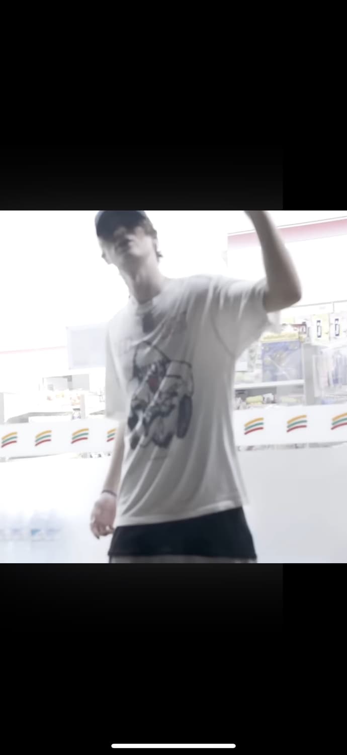 2021 Bladee Red Light Tee Black 상품이미지7