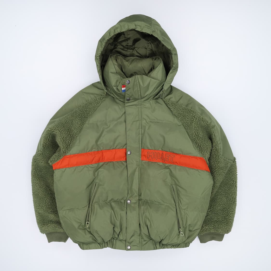 95 밀레 발란사 쉐르파 푸퍼 숏패딩 자켓 카키 4185 상품이미지1