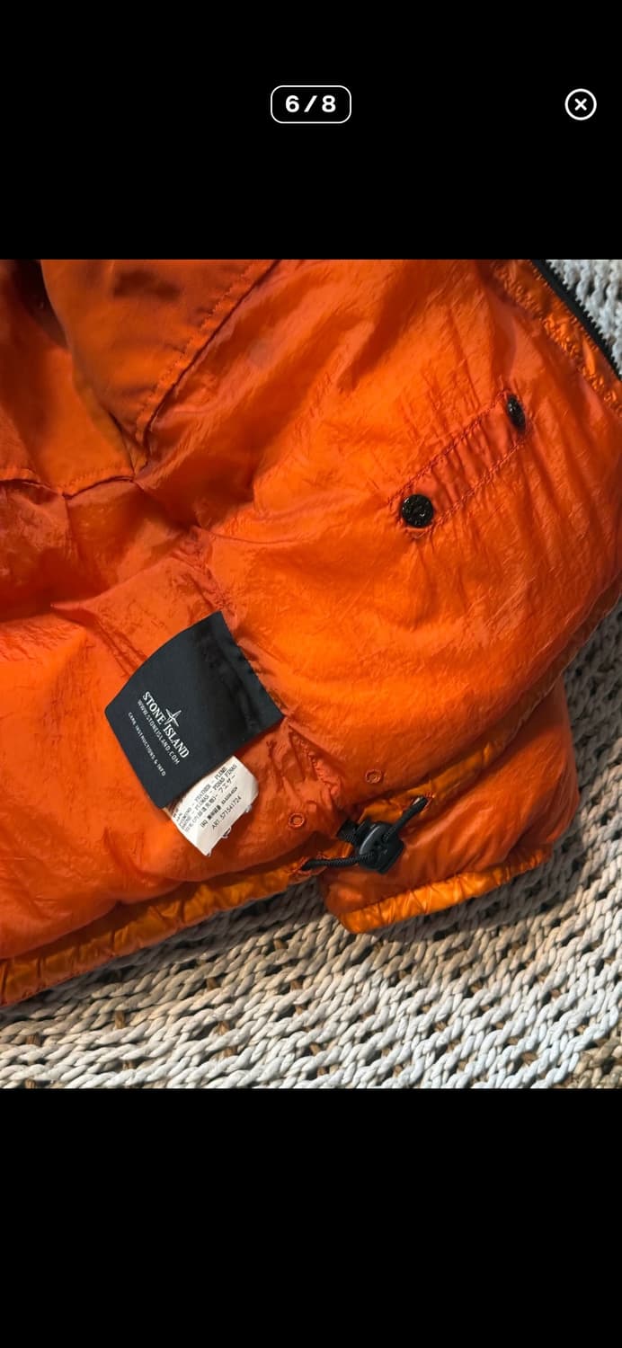 스톤아일랜드 패딩 오렌지 L 상품이미지6