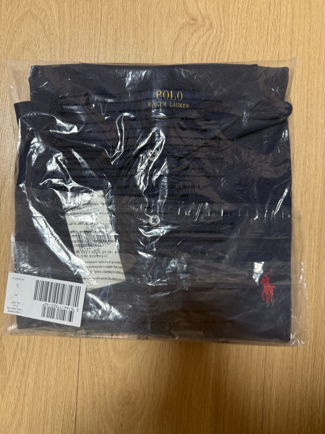 [L] 폴로 랄프로렌 롱 슬리브 폴로 네이비 상품이미지5