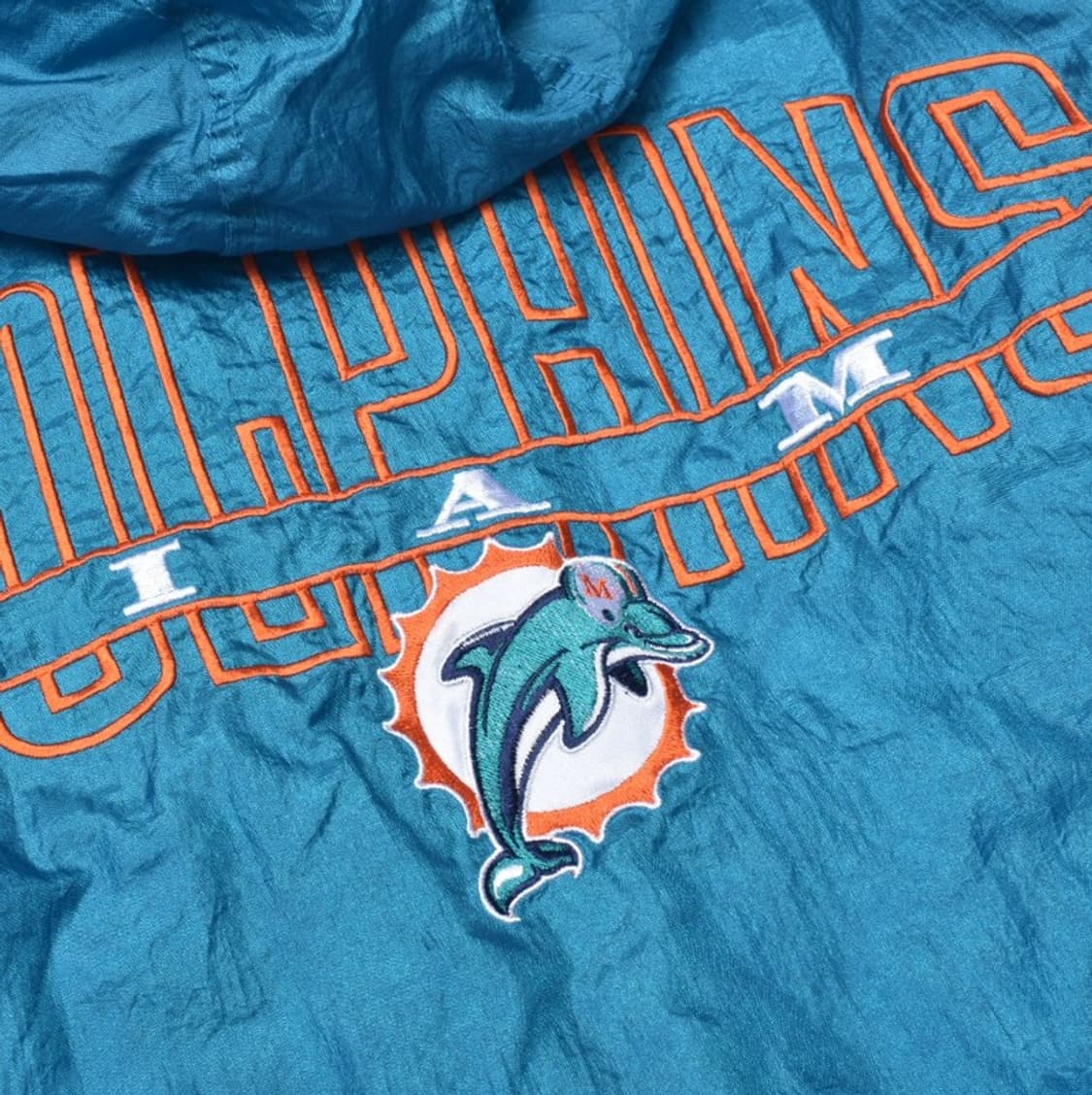 00s 스타터 올드스쿨 바람막이 마이애미 돌핀스 자켓 XL 상품이미지9