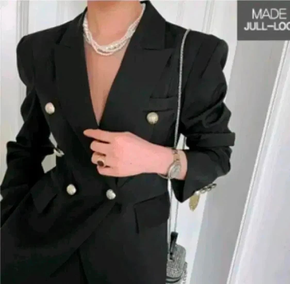 줄로그JULLLOG 더블 자켓(블랙) 상품이미지1