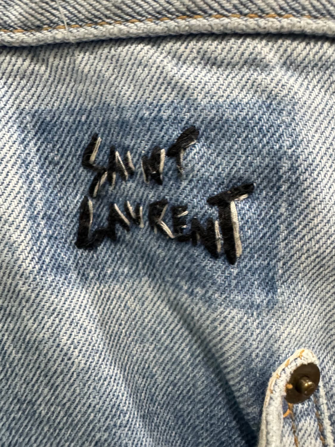 생로랑 데님 33 찢청 정품 상품이미지2