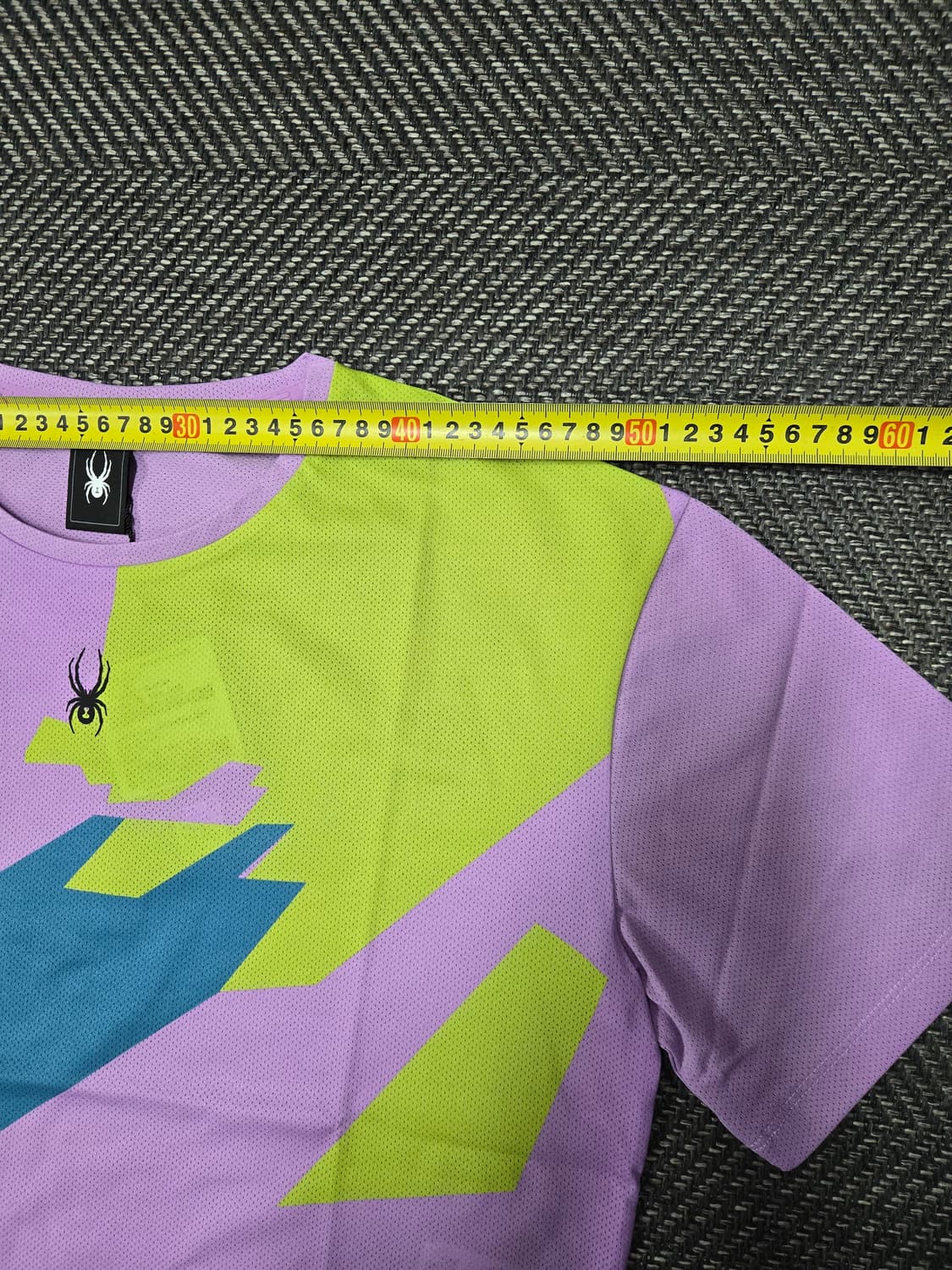 스파이더 그래픽 패턴 크롭 티셔츠 상품이미지4