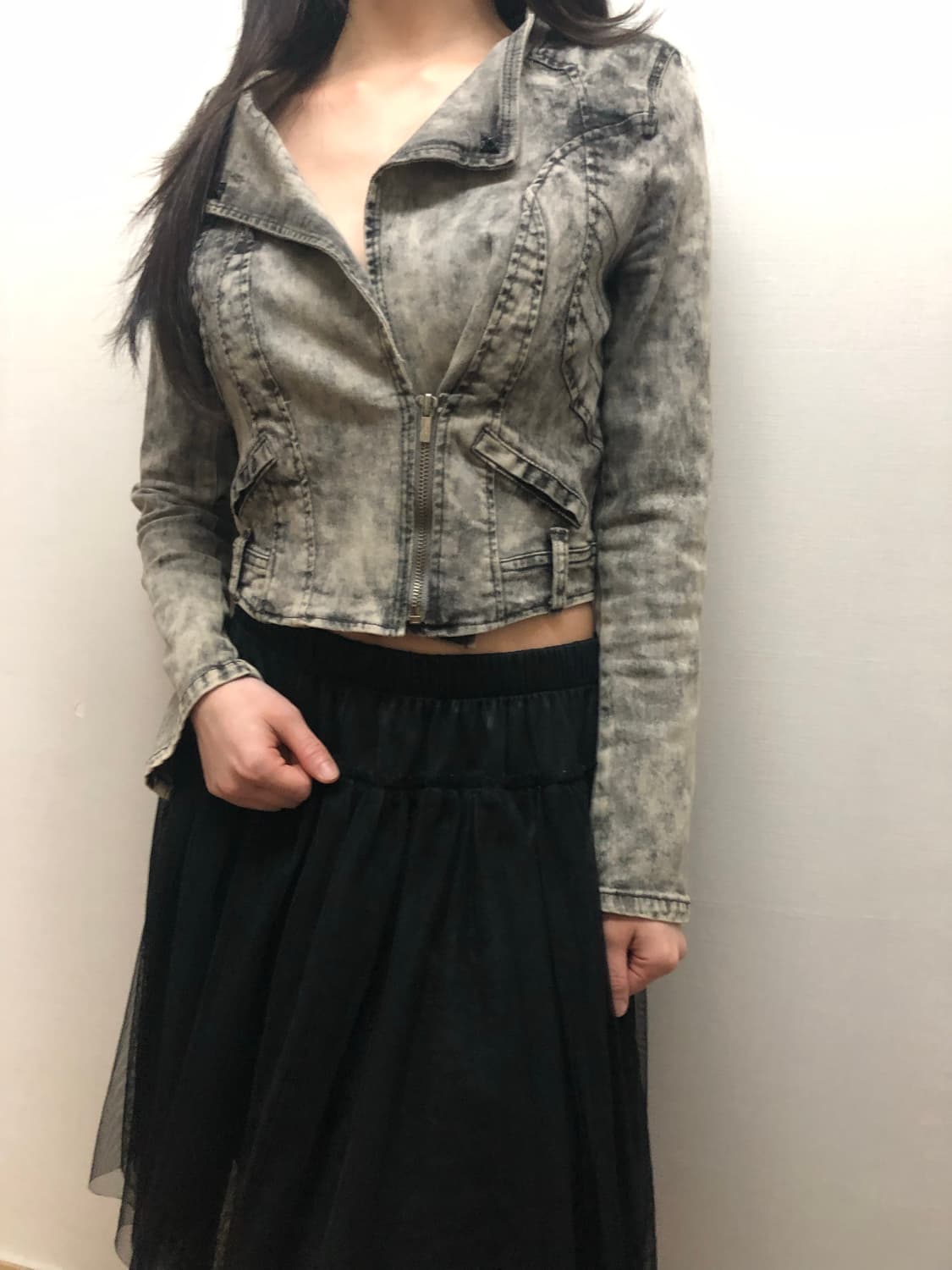 빈티지 그레이 데님 워싱 자켓 상품이미지7