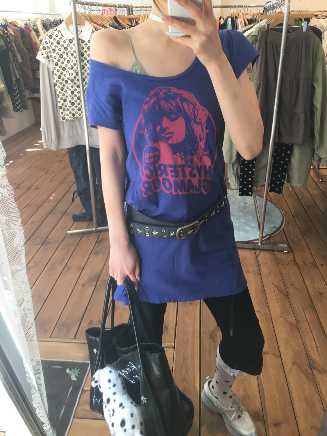 히스테릭글래머 히스걸 블루 핑크 원피스 상품이미지2