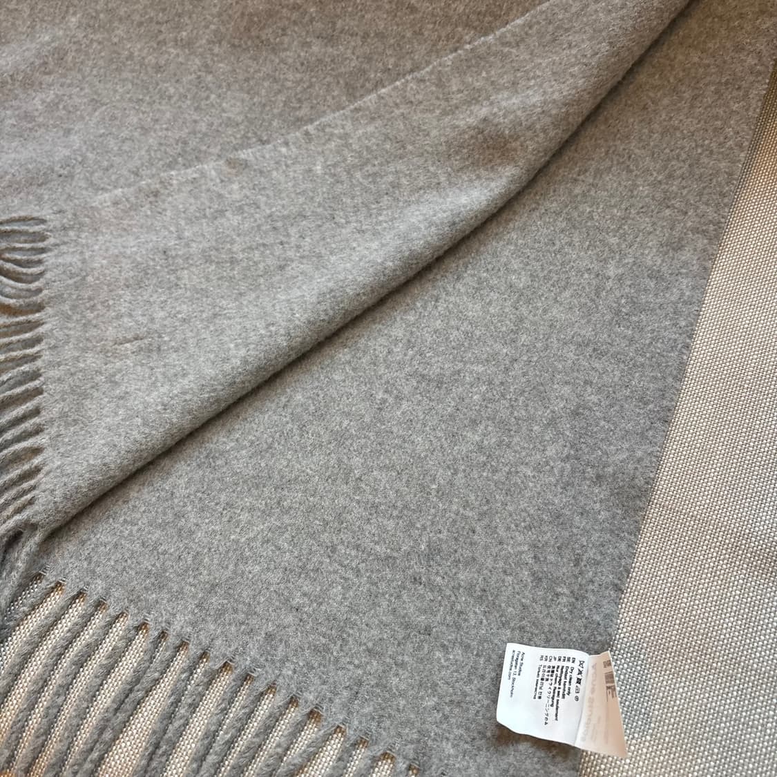 아크네 스튜디오 머플러 멜란지 그레이 울 100 상품이미지9