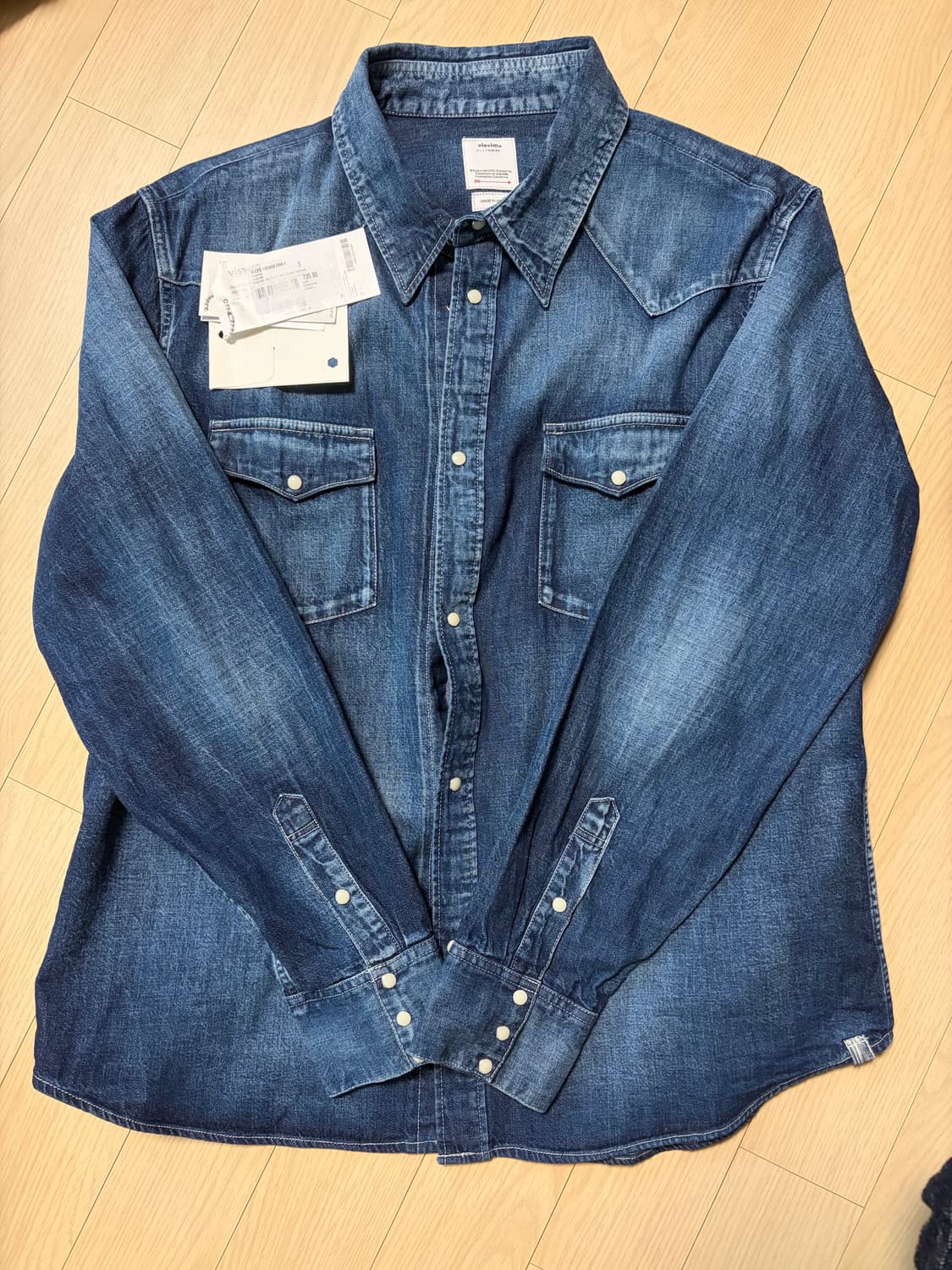 [새제품, 3] 비즈빔 25ss 소셜 스컬프쳐 스컬프처 dmgd 셔츠 상품이미지1