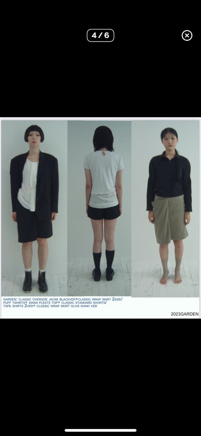 eonts 가든 랩스커트 블랙 1사이즈 상품이미지1