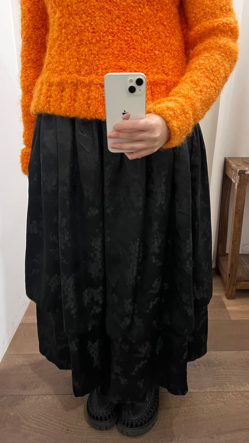 Floral Jacquard Layer Volume Skirt 상품이미지3