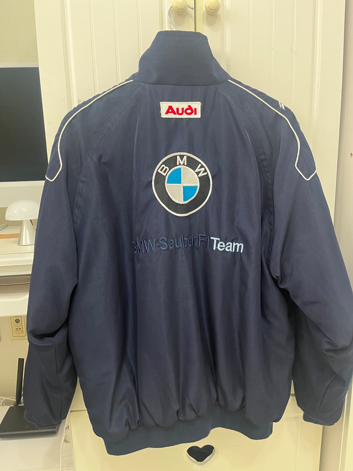 레이싱팀 바람막이 자켓 점퍼 (네이비) 상품이미지2