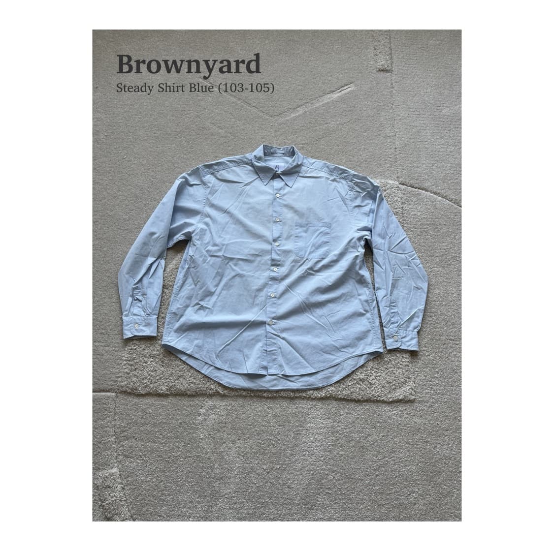 브라운야드 Steady Shirt Blue (103-105) 상품이미지1
