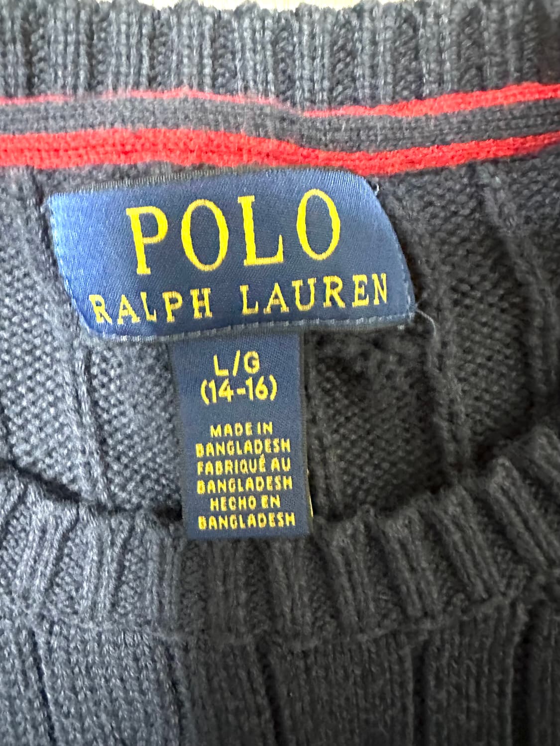 폴로랄프로렌 라운드넥 꽈배기 니트 상품이미지2