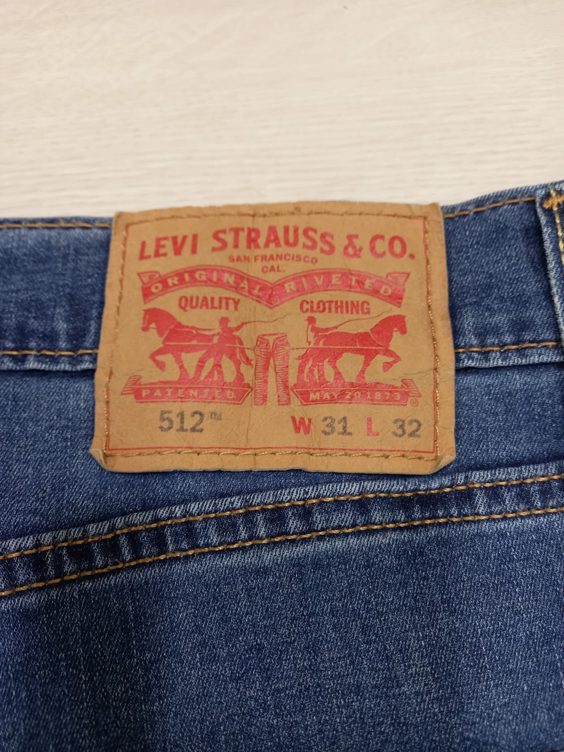 31 리바이스512 봄여름용 워싱 스판 슬림일자진 31-487 상품이미지5