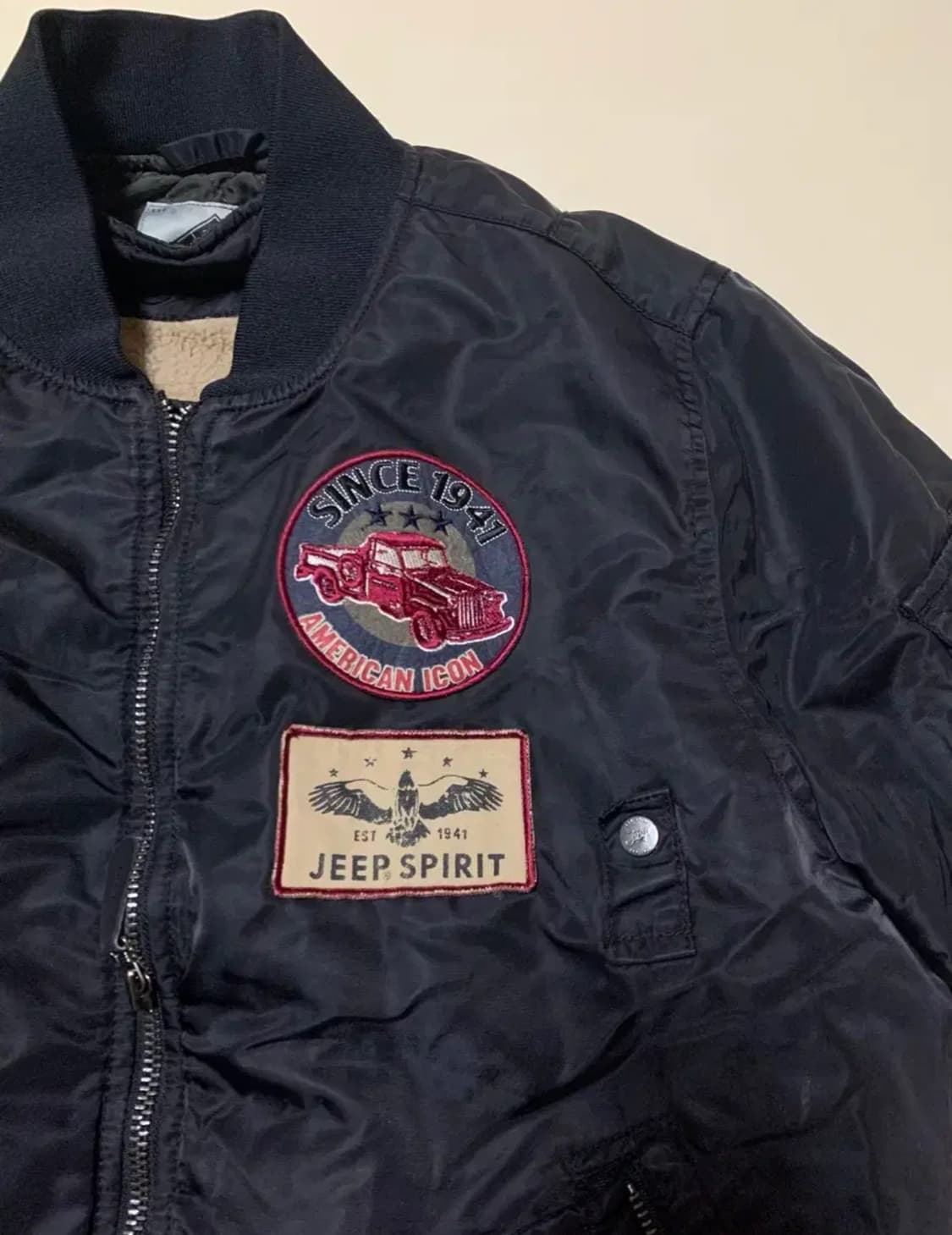 JEEP SPIRIT 양털내피 ma-1 항공점퍼 L(100) 상품이미지3