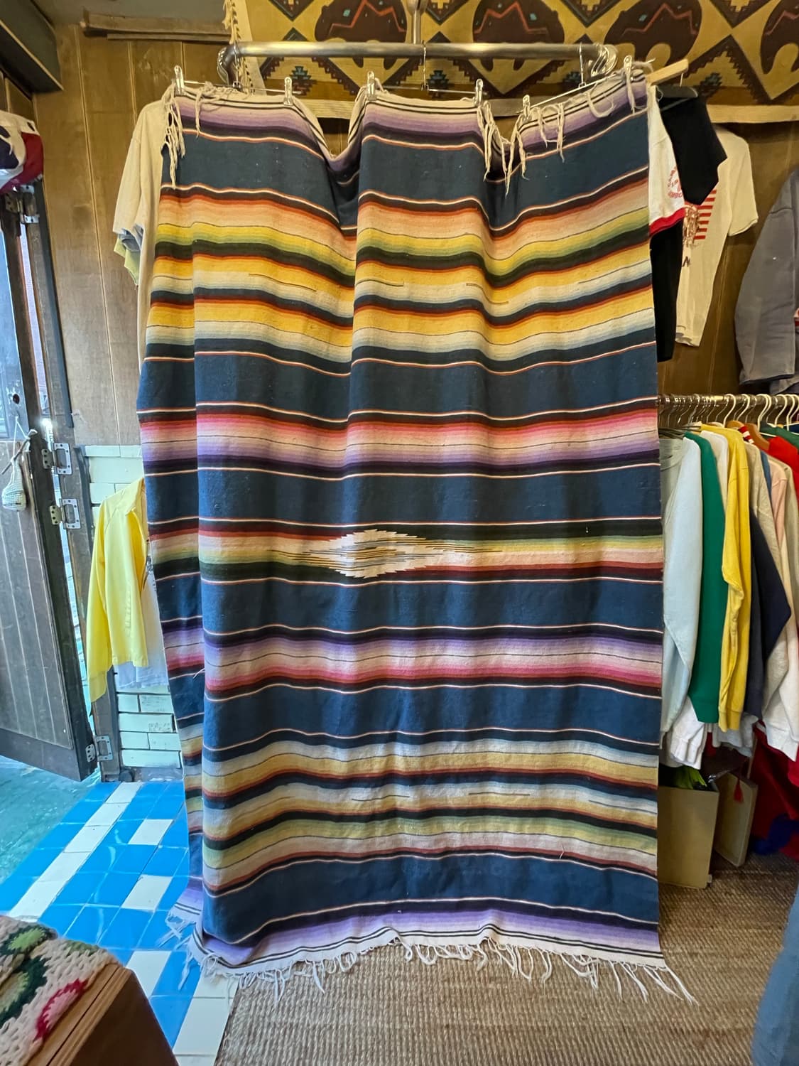 Vintage Mexican Serape Blanket / 멕시칸 사라페 상품이미지4