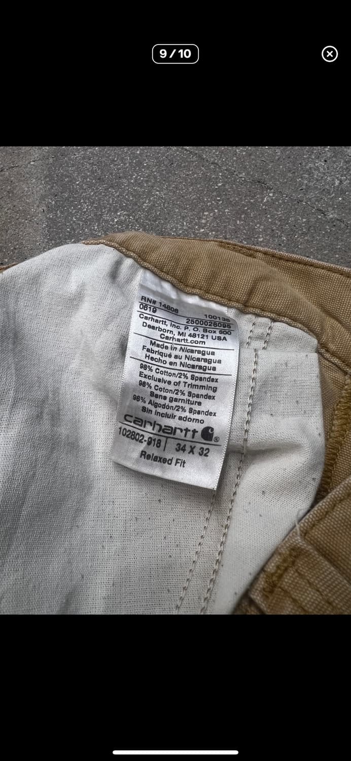 칼하트 더블니 워크팬츠 상품이미지4