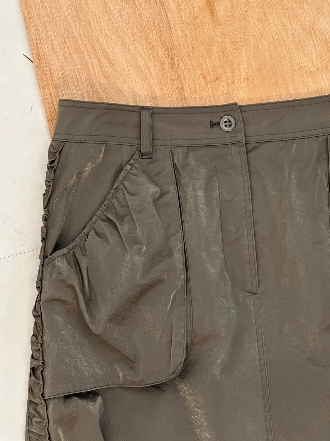 [Hiroko Koshino] side shirring skirt 상품이미지6