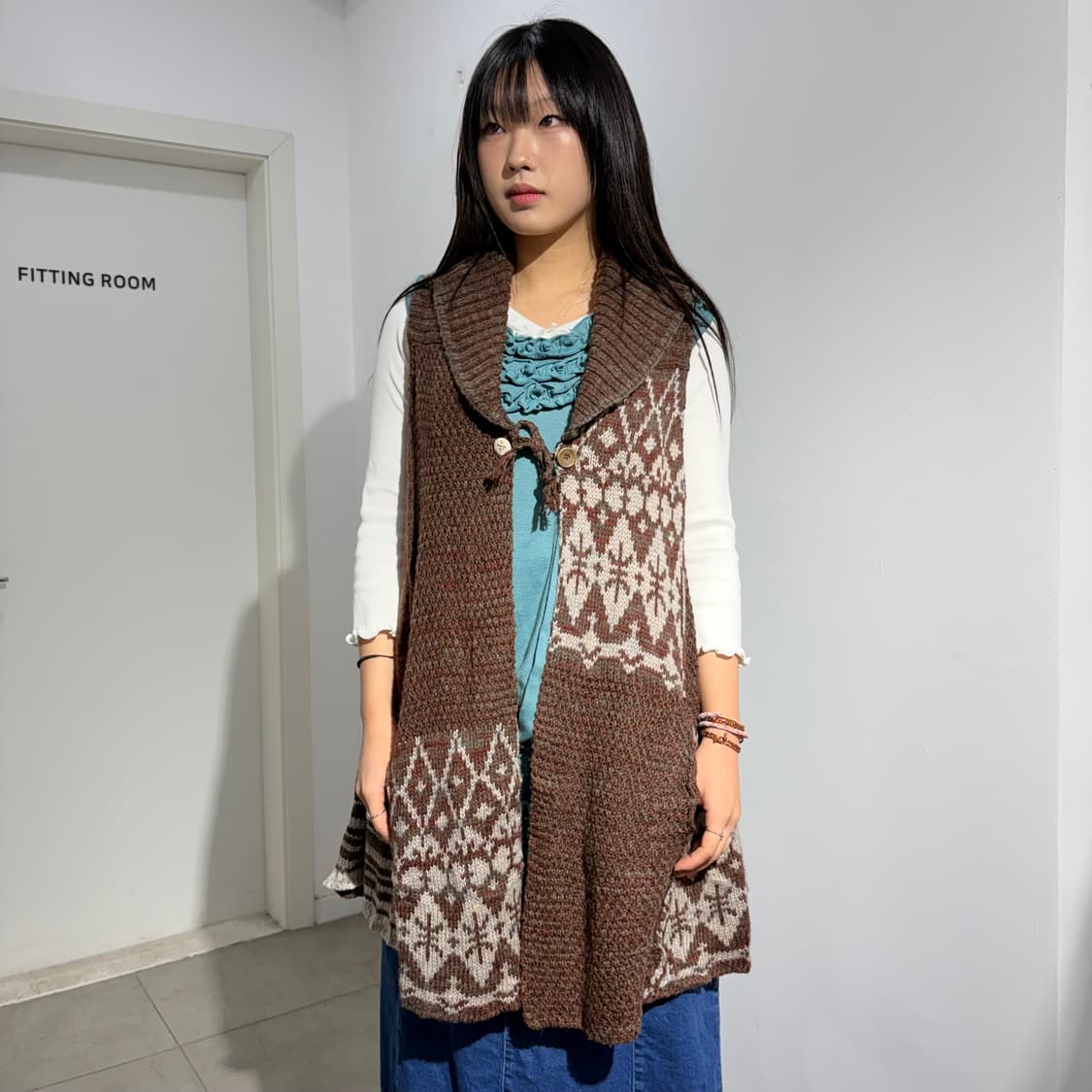 Cube Sugar 노르딕 니트 원피스 상품이미지1