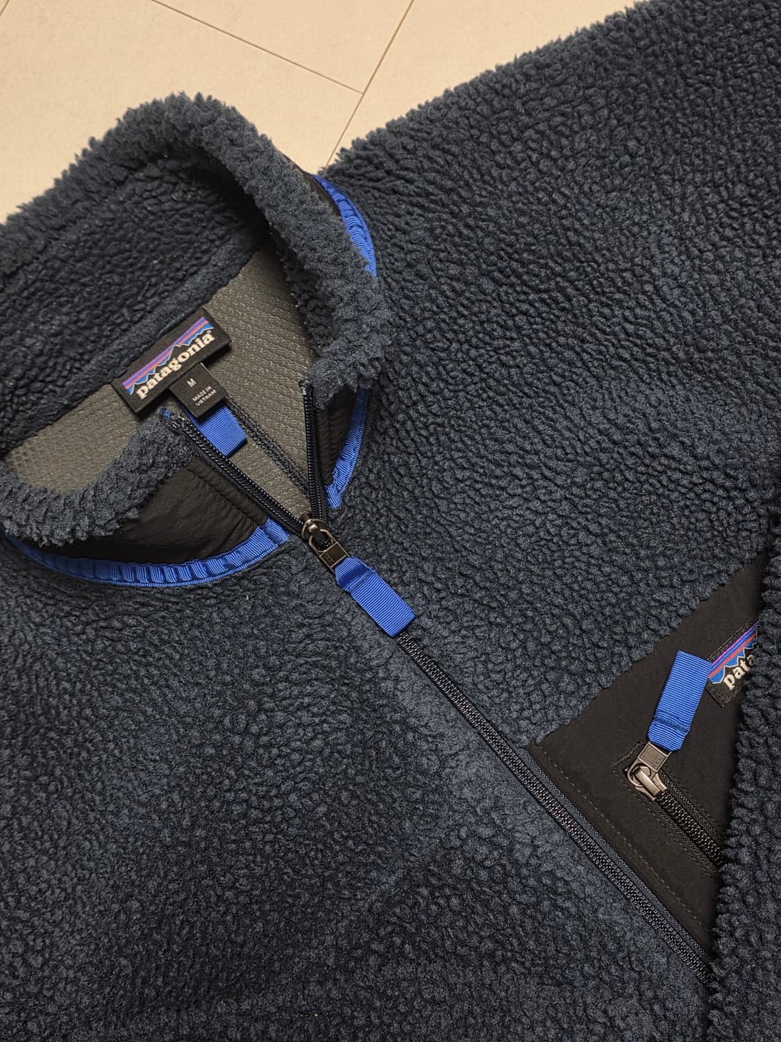파타고니아 레트로파일 플리스 후리스 네이비 M 상품이미지2