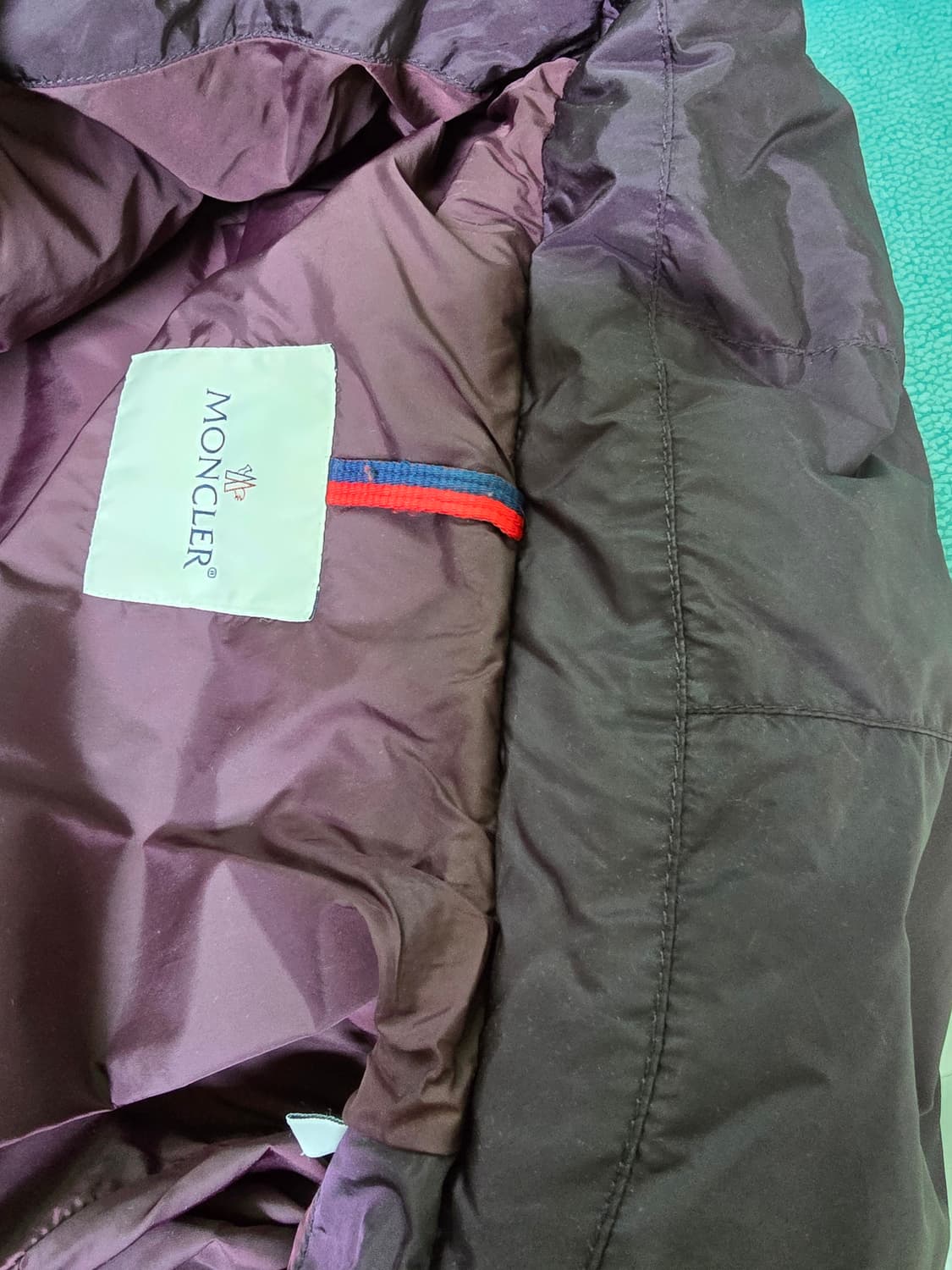 몽클레어 플라메뜨 버건디 롱패딩 1사이즈 상품이미지6