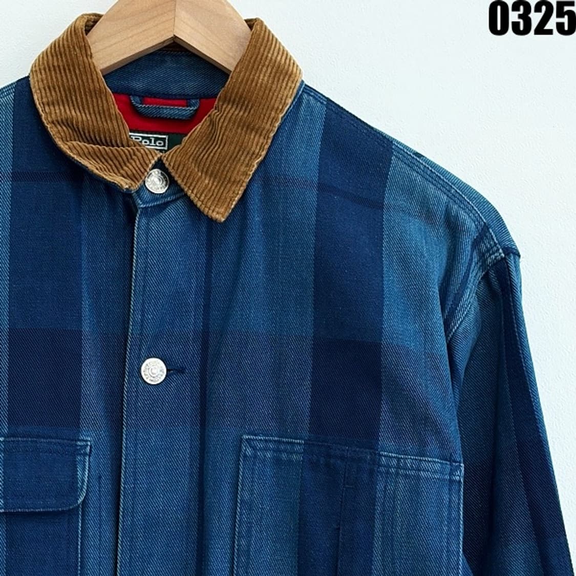 폴로 랄프로렌 코듀로이 카라 패치워크 자켓 XL 0325 상품이미지2