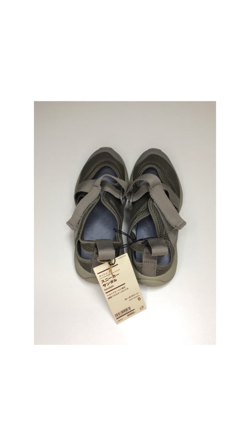 Muji 무인양품 스트랩 카키 썸머 샌들 상품이미지3