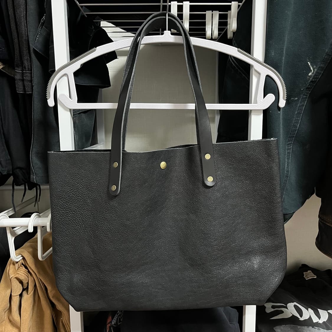 Japanese Leather Handmade Tote Bag 상품이미지3