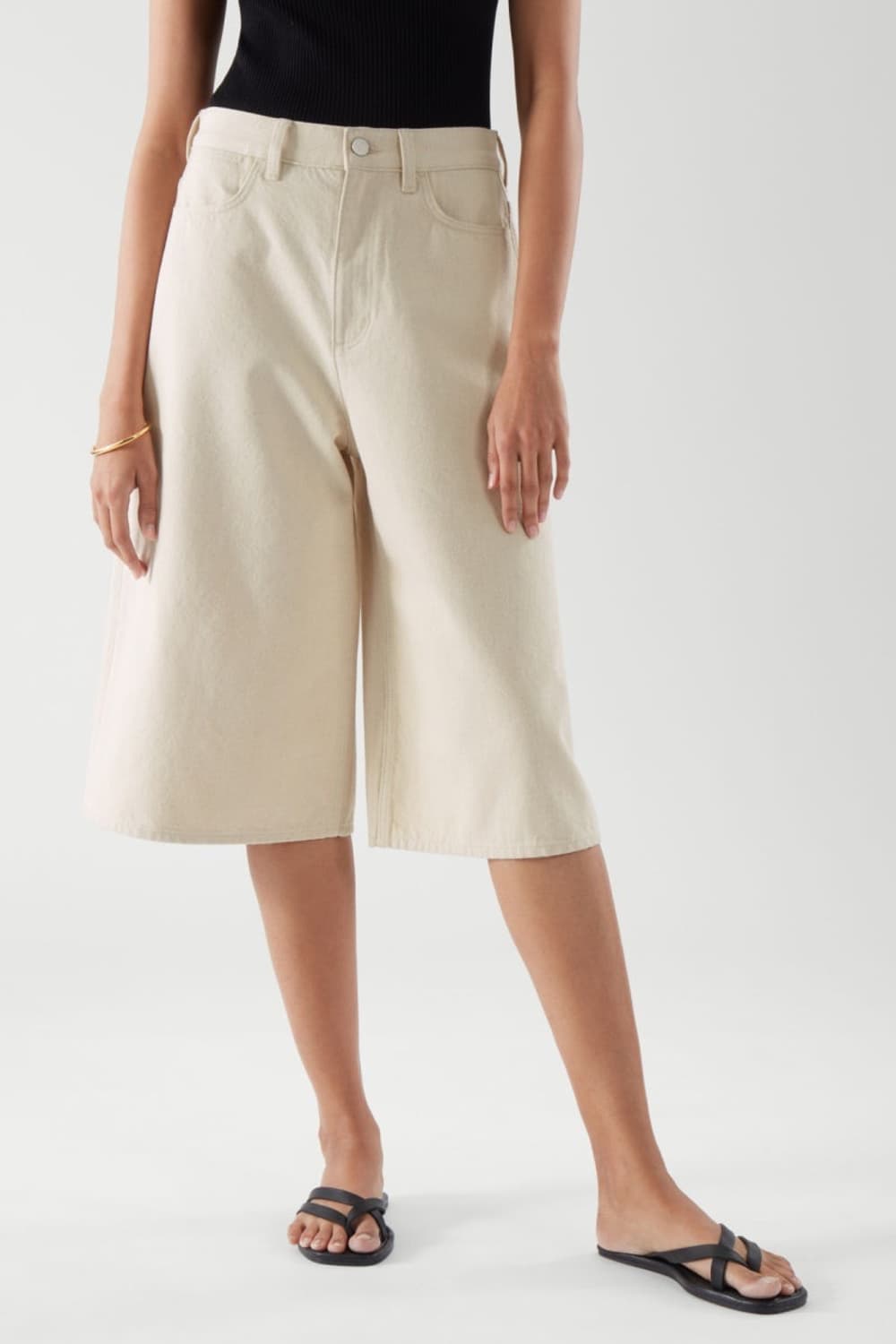 COS 와이드레그 데님 큐롯 상품이미지2