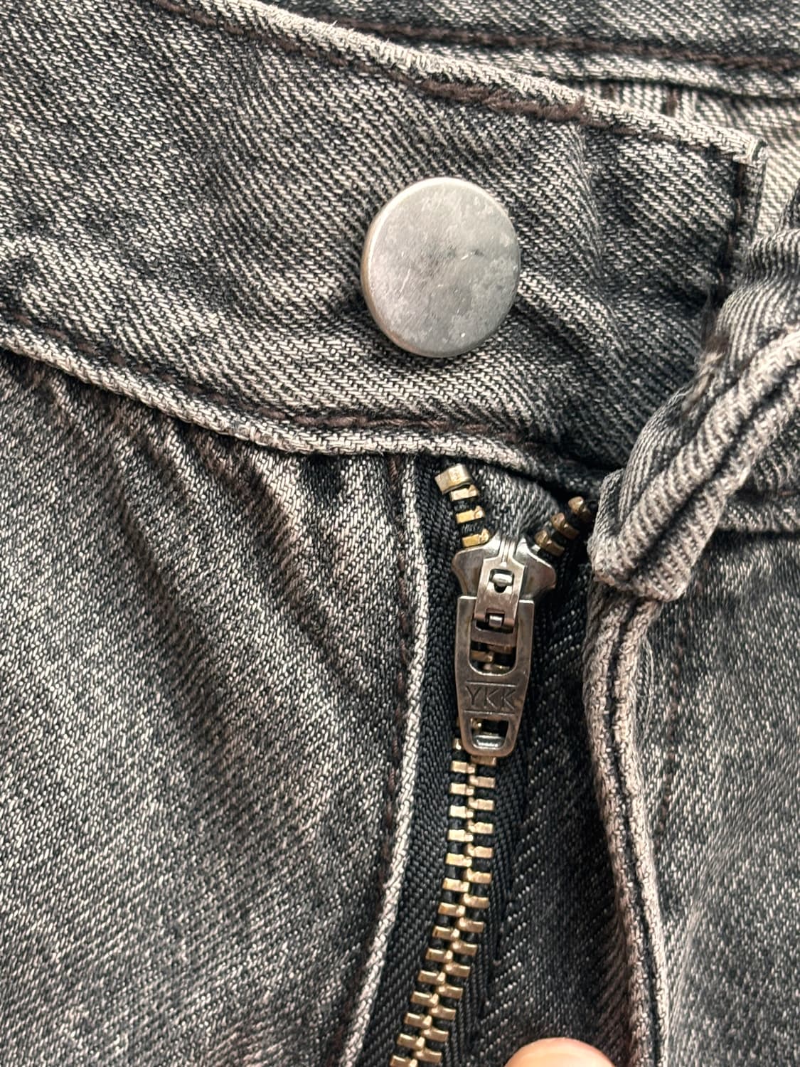 흔치 않은 브라운 차콜 워싱 데님팬츠  상품이미지3