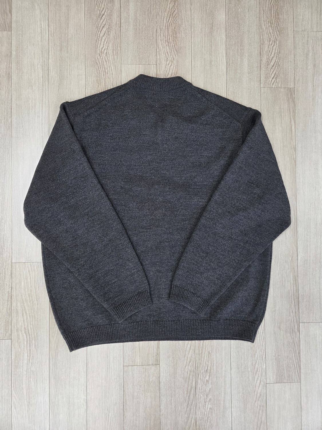 (1회착)유니클로C V넥 브이넥 니트 XL 그레이 상품이미지3