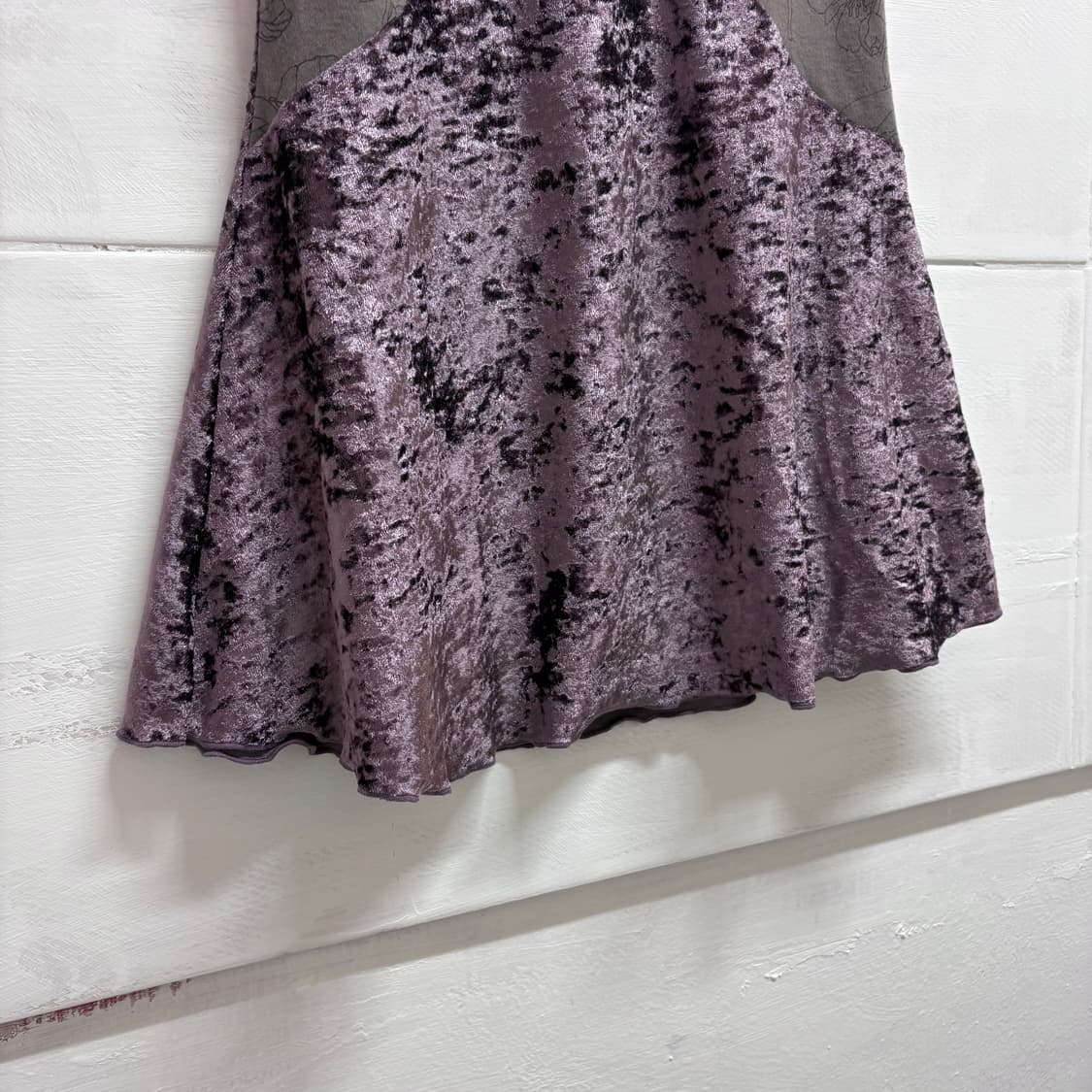 ANDISSTION 패치 벨벳 퍼플 나시 슬리브리스 JPN 상품이미지3