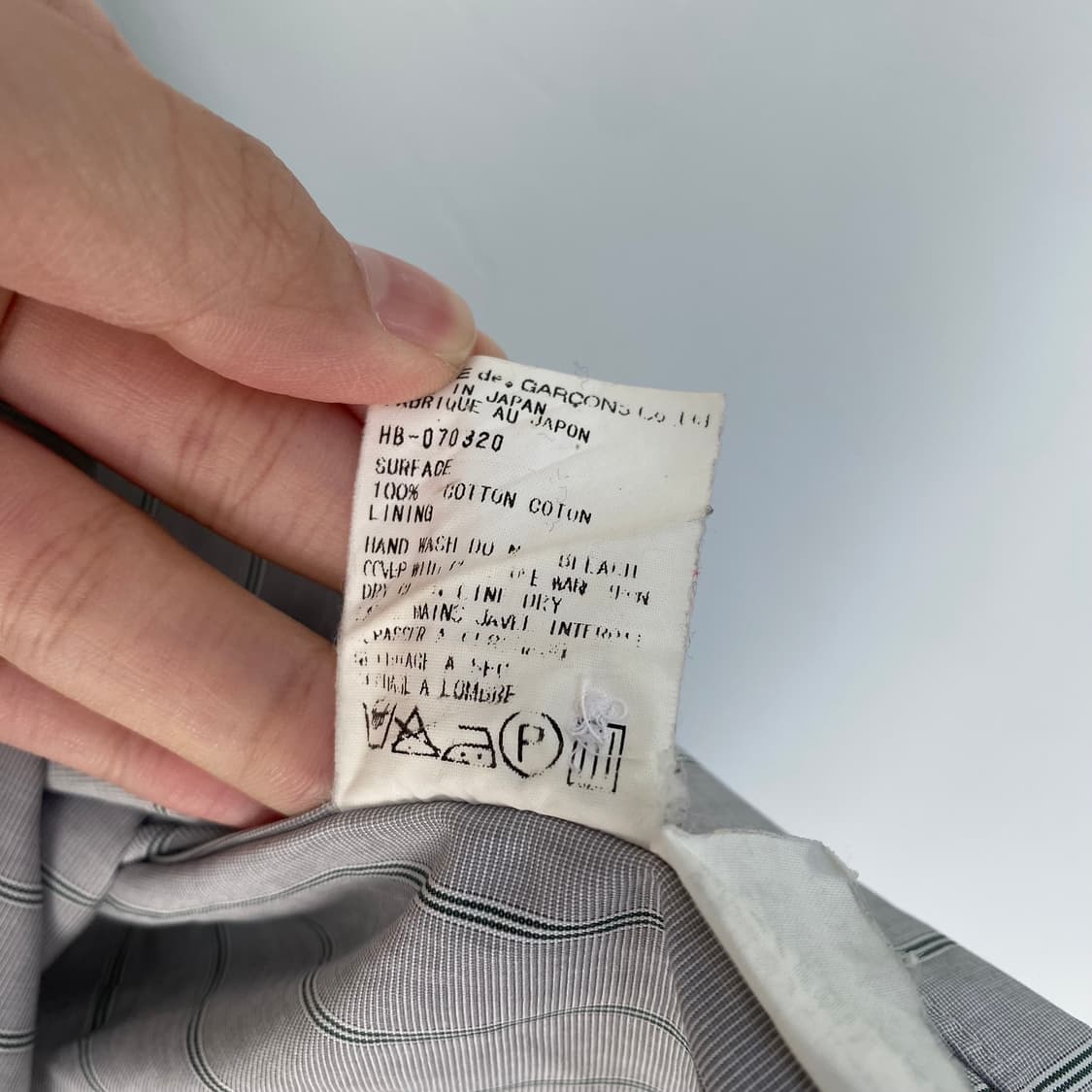 꼼데가르송 다나카 옴므 셔츠  AD1998 상품이미지5