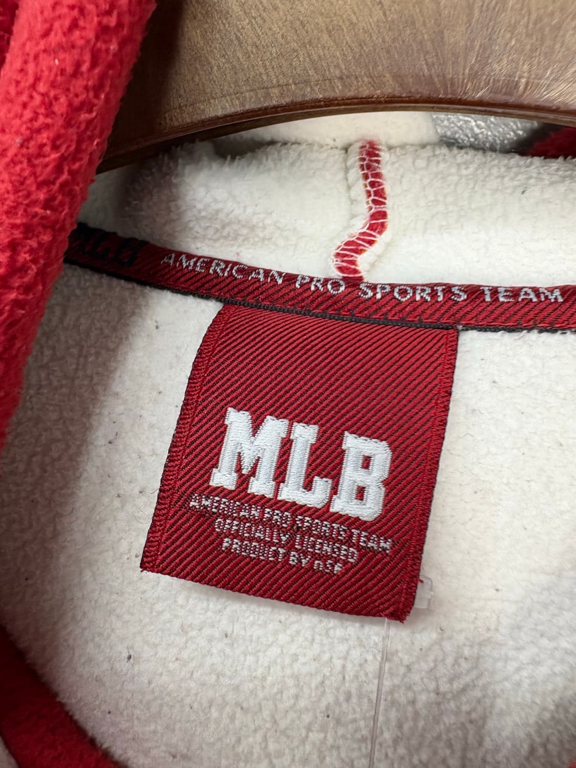 MLB 레드뉴욕 자이언츠 패치 쿼터 집업 풀오버 후드 A2255 상품이미지8