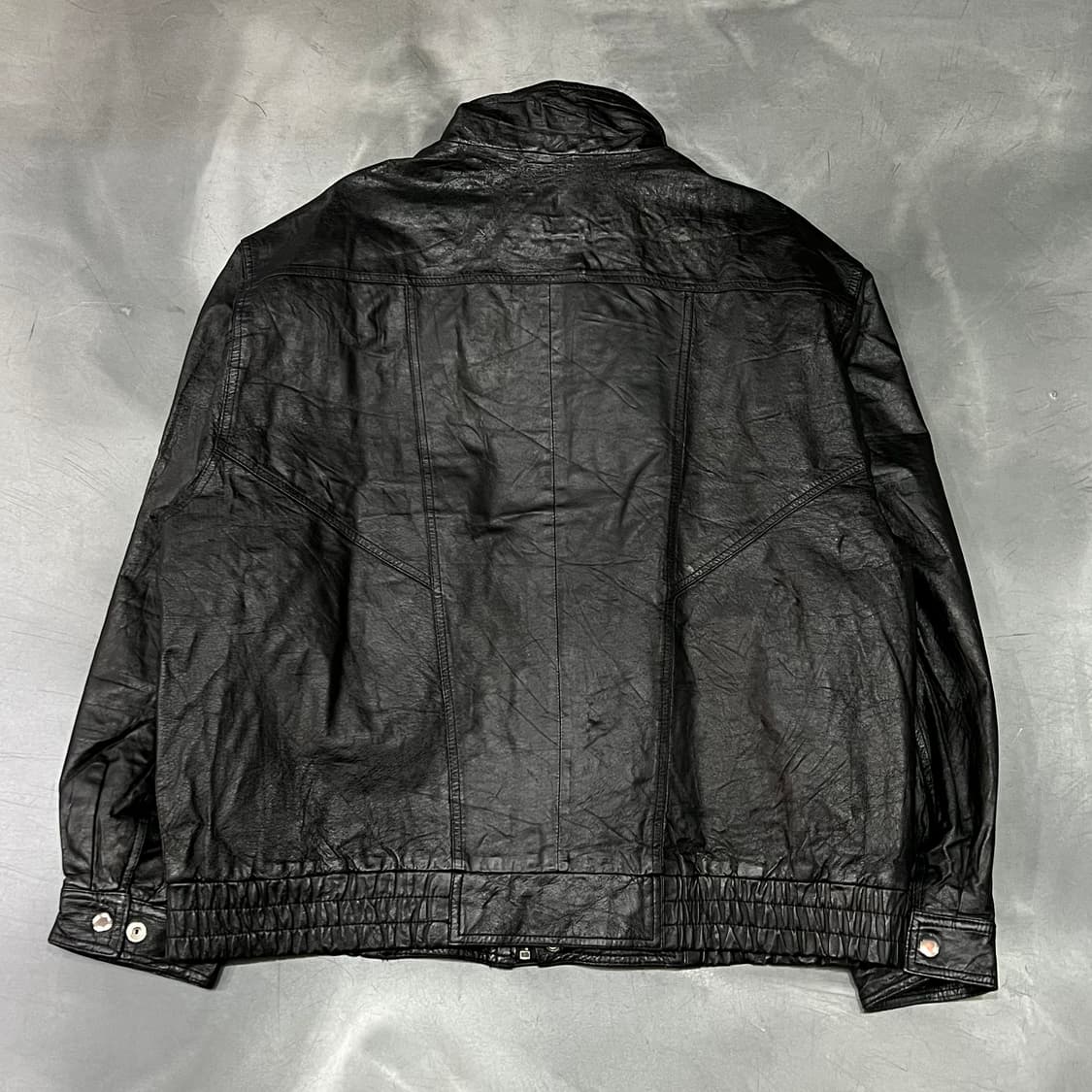  리얼레더 투포켓 봄버 자켓 y15202 상품이미지2