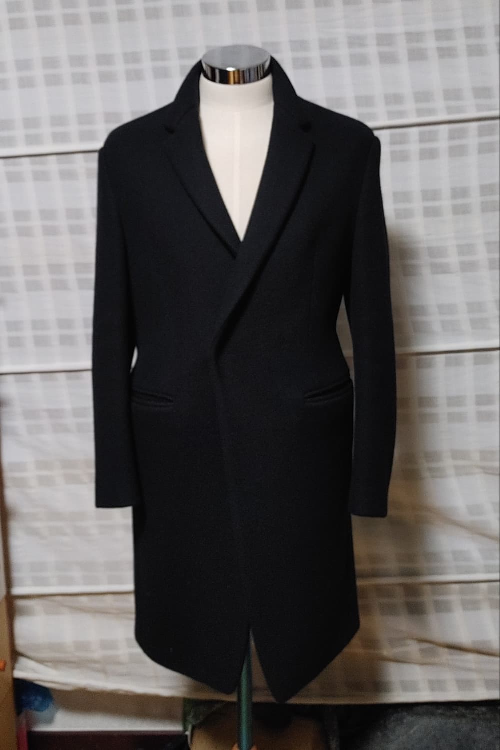 (한섬) 시스템 옴므 검정 싱글 코트 95 상품이미지3