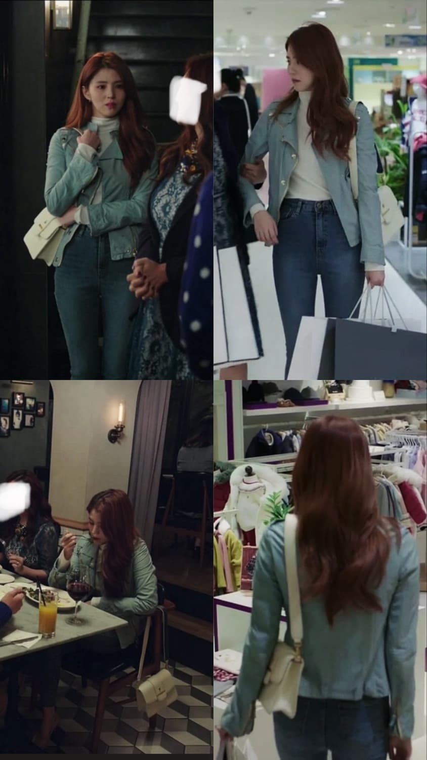 칼린)뉴헤스터 숄더백 세트 아이보리 색상(한소희 착용) 상품이미지9