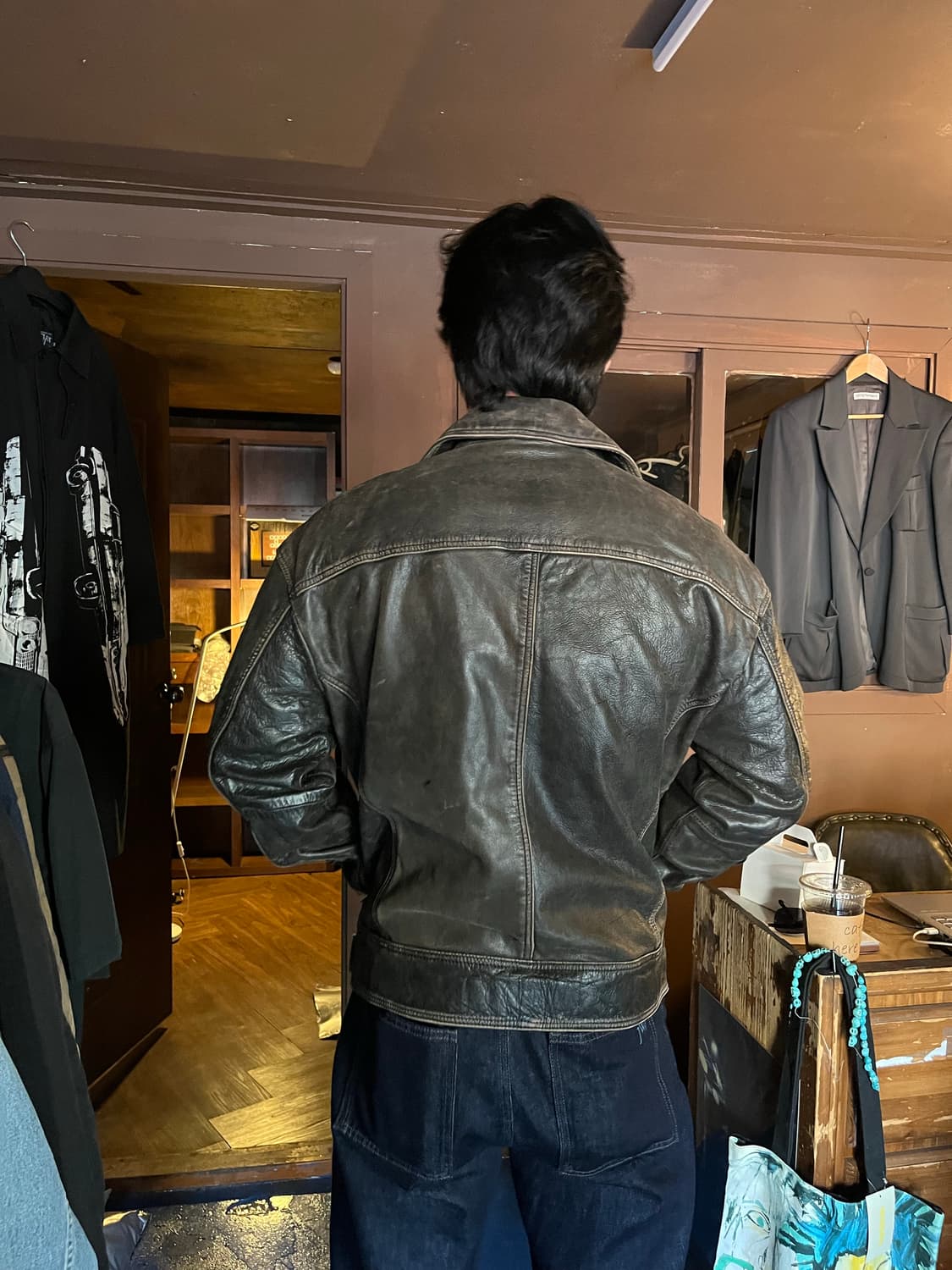BUFFALO LEATHER RIDER JACKET 상품이미지2