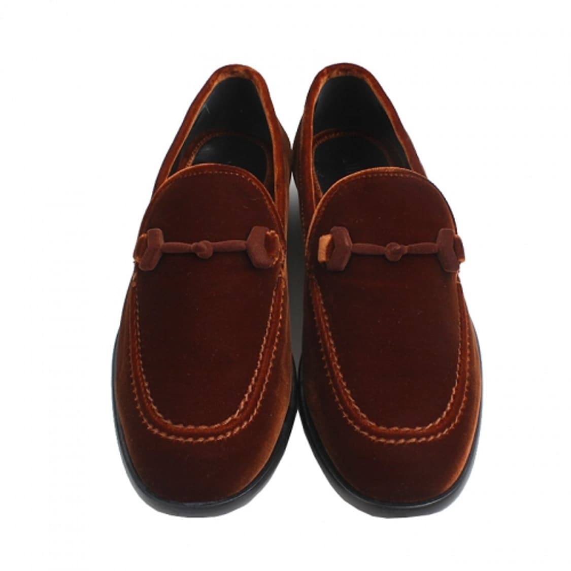 지미추 레드브라운 벨벳 로퍼 (37 1/2) 상품이미지2