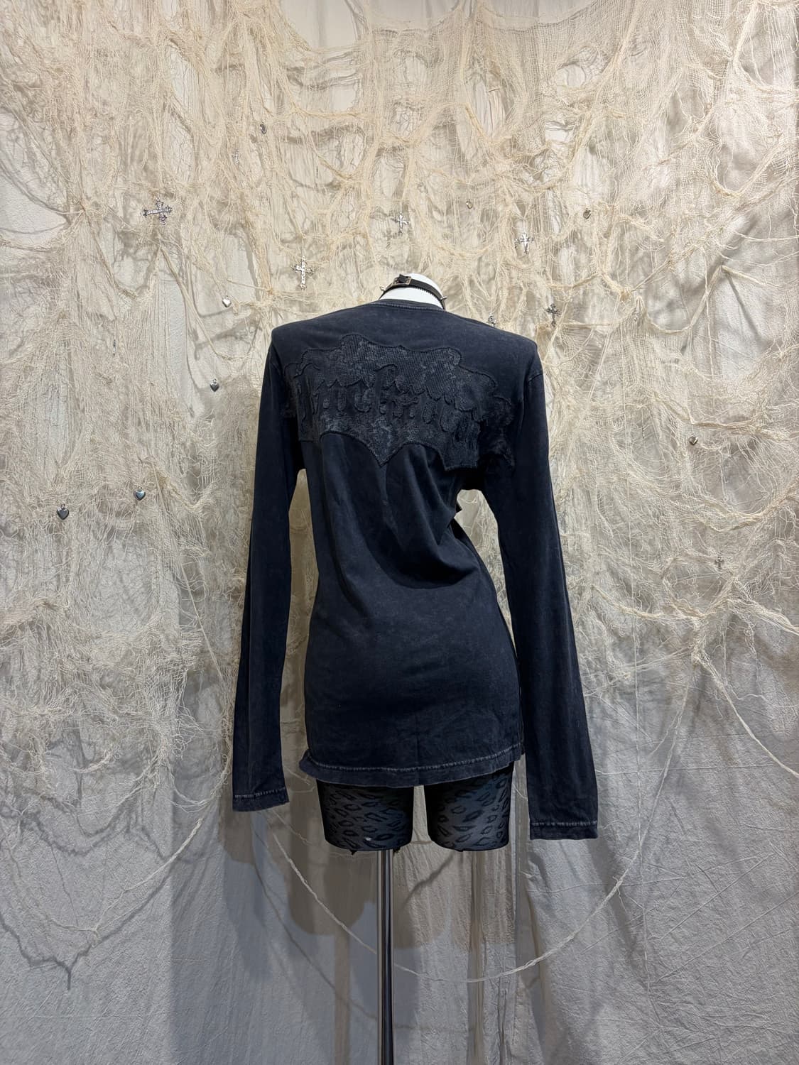 Buckroo Y2K cross skull long sleeve 상품이미지4