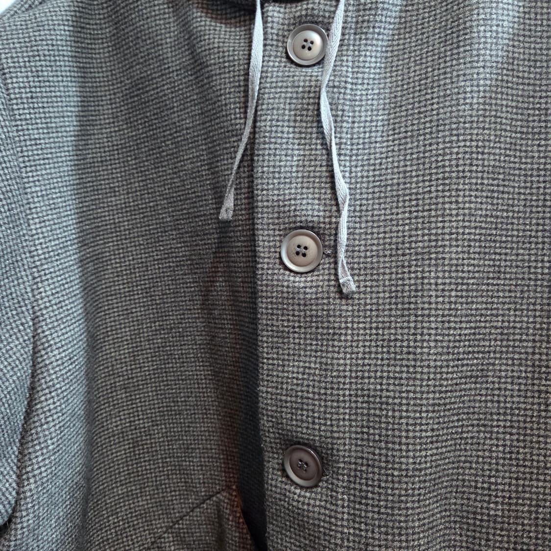 어반디타입 시티보이 오버핏 체크 후드 자켓 상품이미지4