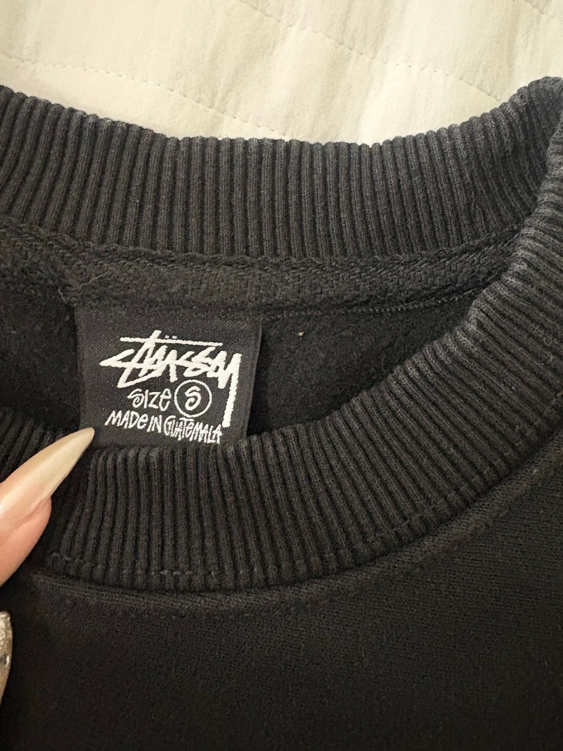 스투시 서울 크루넥 맨투맨 블랙 S 상품이미지3