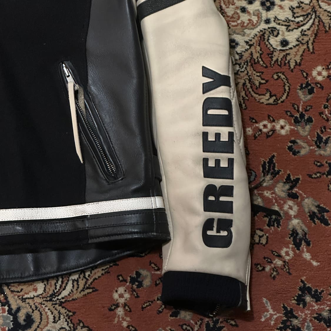 GREEDY 그리디 재팬 소가죽 라이더 자켓 (L) 상품이미지3