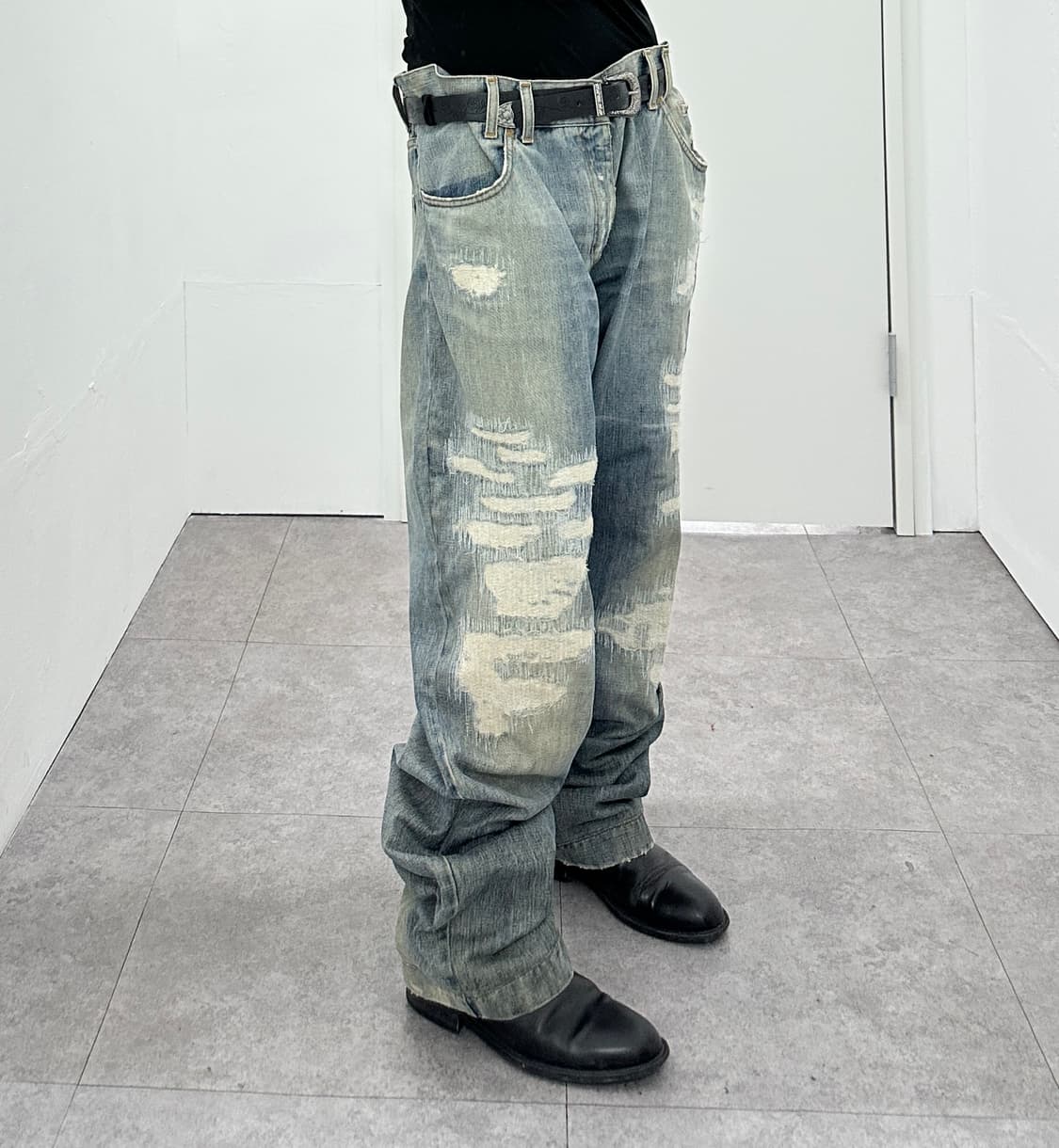 Dolce & Gabbana Distressed Straight Deni 상품이미지2