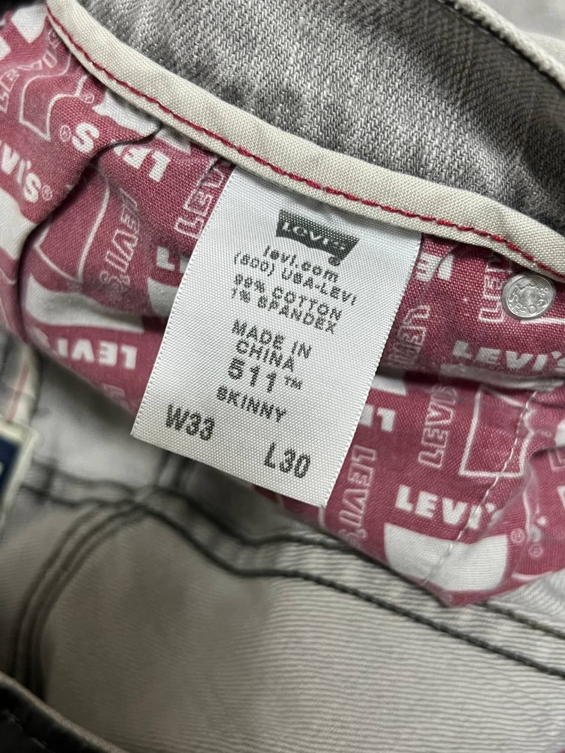 Levi’s 리바이스 511 연청 데님팬츠 상품이미지3