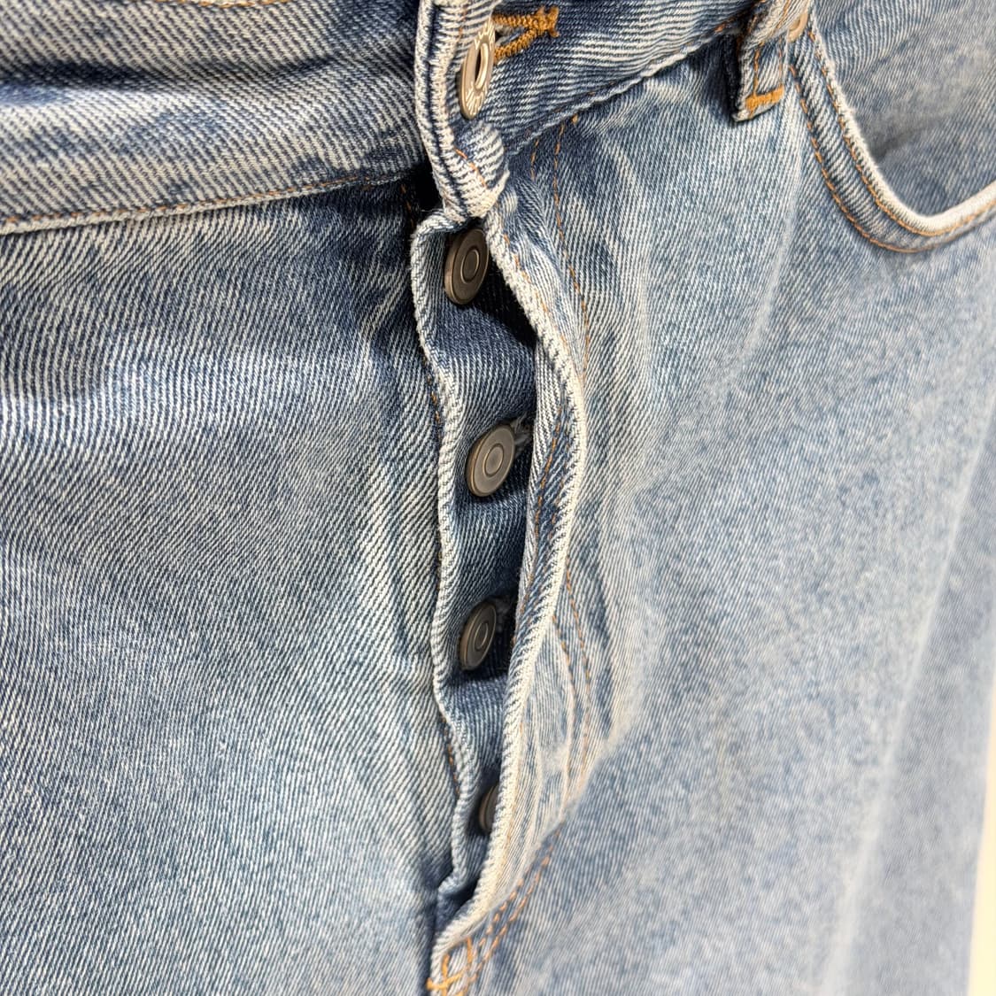 (A+/48) / 로에베 데님 아나그램 배기 데님 진 블루 상품이미지3