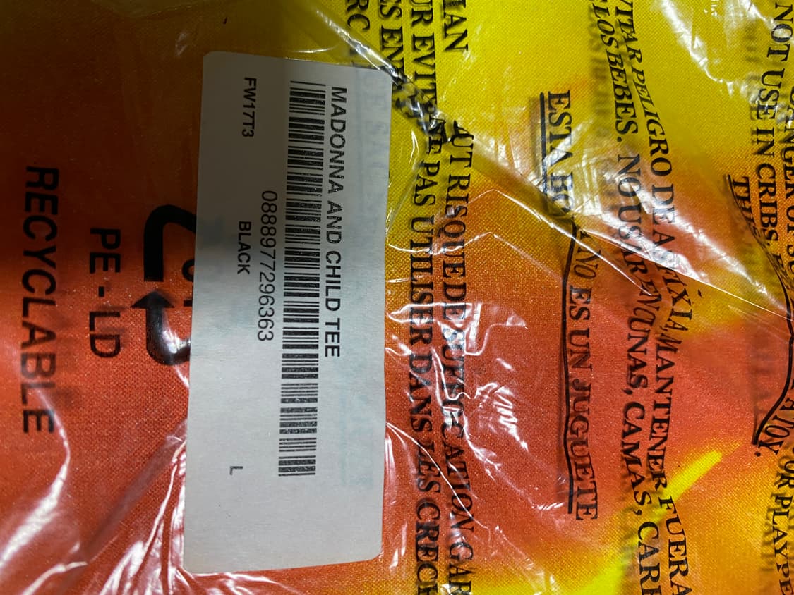 [L] 슈프림 17FW MADONNA AND CHILD TEE 상품이미지2