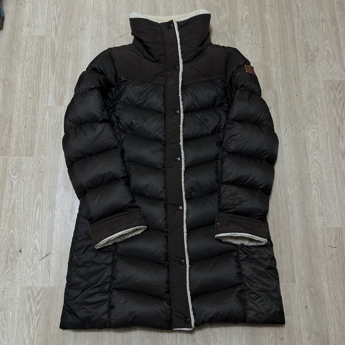 노스페이스 여성 구스다운 쉐르파 양털 롱패딩 XL/95  상품이미지1