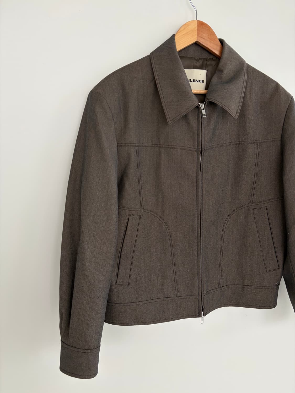 인사일런스 브라운 블루종 자켓 상품이미지2