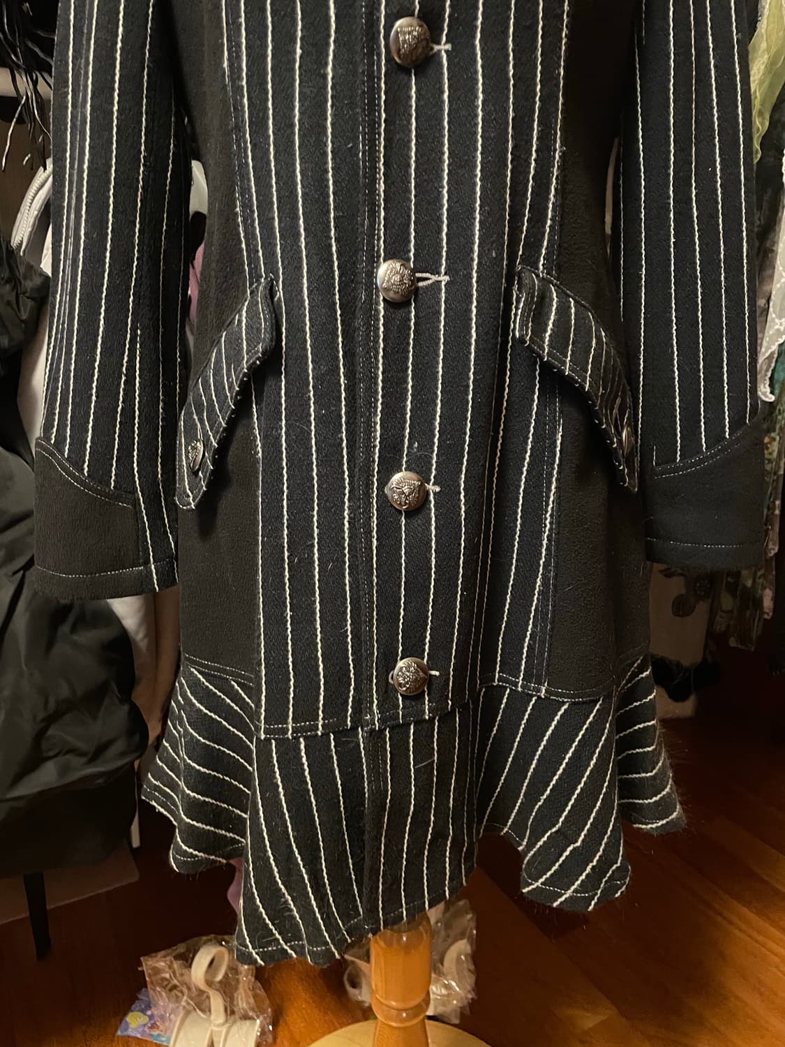 알곤퀸즈 스트라이프 코트 상품이미지4